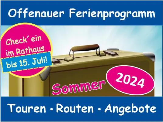 Teasergrafik zum Offenauer Sommerferienprogramm 2024 (Grafik: Gemeinde Offenau)